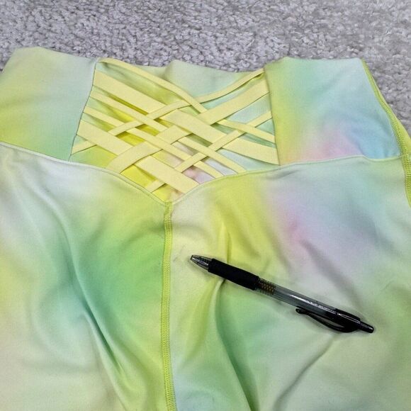 Fabletics Boost 7/8 Legging Blur Lemon Creme NEW FLAWS - Picture 5 of 13